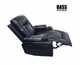 Массажное кожаное кресло, черное Bass Polska BH 30040 RELAX с массажем спины, поясницы и ног - изображение 2