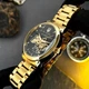 Годинник наручний Awarder 022-3D Не Забуду Дім Gold-Black Steel - изображение 4