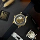 Годинник наручний Awarder 022 Gold-Black Mechanic Де би не був, - изображение 7