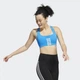 Жіночий спортивний топ Powerimpact Medium-Support Performance блакитний XS - изображение 2