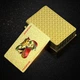 Пластиковые карты для покера GoldCards, золотистая рубашка, цветные цифры, 54 карты - изображение 2