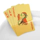 Пластиковые карты для покера GoldCards, золотистая рубашка, цветные цифры, 54 карты - изображение 3