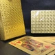 Пластиковые карты для покера GoldCards, золотистая рубашка, цветные цифры, 54 карты - изображение 5