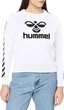 Жіночий спортивний світшот Hummel Classic Taped білий з логотипом M 211663 9001 (M) - изображение 1