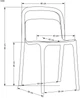 Стул для кухни Halmar K490 пластиковый Мятный (5905248125834) - изображение 11