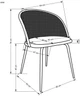 Стул для кухни и гостиной Halmar K508 из ротанга Тёмно-зелёный (5905248126176) - изображение 5