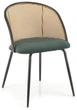 Стул для кухни и гостиной Halmar K508 из ротанга Тёмно-зелёный (5905248126176) - изображение 7
