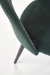 Стул для кухни и гостиной Halmar K384 Тёмно-зелёный (5905248119024) - изображение 10