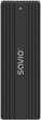 Obudowa zewnętrzna Savio External M.2 SSD NVMe & NGFF enclosure, AK-84 Black (5901986049876) - obraz 1