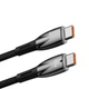 Кабель Baseus Glimmer Series Fast Charge USB-C to USB-C 100W 1m Black (CADH000701) - зображення 2
