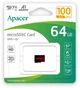 Карта памяти Apacer MicroSDHC 64GB UHS-I Class 10 (AP64GMCSX10UB-RA) - изображение 2