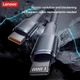 120W кабель Lenovo швидка зарядка 3 в 1 MicroUSB + TypeC + Lightning 3-in-1 Fast Charging 3в1 120см Заряджає iPhone, Apple, Android, Samsung, Xiaomi та ін. - зображення 3