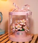 Конструктор Royal Pink Bouquet Серия Floral Luxury Розовые розы с ракушками 550 детали - изображение 4