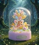 Музыкальный конструктор Purple Cutie Серия Sweet Teddy Bear Мишка с воздушными шариками под куполом 359 деталей - изображение 4