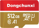 Карта памяти Micro SD Dongchunxi CWM512006 высокоскоростная карта с адаптером для SD-карты, прочная карта TF, запись до 45 МБ - изображение 1