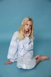 Вишита сукня для дівчинки Trend Дубочки 104 Блакитний (SOLSUDDUBBL) - зображення 4