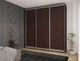 Шкаф-купе Феникс 260x45x240 см 3 ДСП Венге магия (FM171283) - изображение 2
