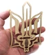 Панно из дерева герб Украины №4 15х9.5 см Заготовка - изображение 2