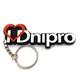 Брелок деревянный "I Love Dnipro" - Я люблю Днипро 9x3.3 см фанера / ХДФ - изображение 1