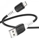 Кабель USB для Type-C 3A (1м) Hoco X82 Silicone — Black (752914) - зображення 1
