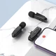Беспроводной петличный микрофон Hoco L15 Dual-Mic Lavalier 2-в-1 Type-C / Lightning для смартфона, черный (785065) - изображение 6