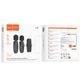Беспроводной петличный микрофон Hoco L15 Dual-Mic Lavalier 2-в-1 Type-C / Lightning для смартфона, черный (785065) - изображение 7