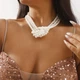 Масивне намисто з перлів «Vintage Glamour» Honey Fashion Accessories білий (120271) - зображення 2