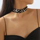 Оксамитовий чокер «Crystal Night» із сяючими стразами Honey Fashion Accessories чорний (120282/2) - зображення 3