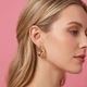 Широкі сережки-кільця "Chunky Hoops" Honey Fashion Accessories золотистий (12095) - изображение 1