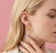 Сережки з переплетеним дизайном "Twisted Earrings" Honey Fashion Accessories золотистий (120101) - зображення 1