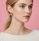 Сережки-вузли з фактурним плетінням "Aura Intertwined" Honey Fashion Accessories золотистий (120195) - зображення 1
