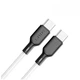 Кабель USB-C to USB-C 60W PD, 1 м, Earldom EC-153, белый (786266) - изображение 1