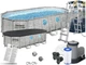 Каркасный бассейн Bestway 56716 Размер 549х274х122 см Steel Pro Max фильтр-насос,лестница,тент - изображение 1
