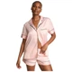 Сатиновая пижама Victoria's Secret Glazed Satin Short Pajama Set Pink Striped S Розовая в полоску - изображение 1