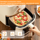 Пергаментные вкладыши для аэрогриля и мультипечи 20×20 см 100 шт перфорированные антипригарные (XJ6025) - изображение 3