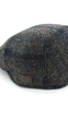 Кепка пряма реглан вовняна в клітинку HarrisTweed HOOK 58 Cірий R-CF - зображення 3