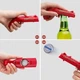 Открывашка для бутылок Cap Gun Opener с контейнером для крышек открывашка в форме пистолета открывашка для пива Красный - изображение 2