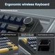 Бездротова ігрова механічна клавітура Aula F75 Thunder black з Українською розкладкою - изображение 11