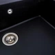 Гранитная мойка для кухни VALESO BOGEMA 7850 матовая Черный металлик - изображение 3