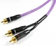 Сабвуферний кабель RCA-2xRCA Melodika Purple Subwoofer Cable Y-type MDSW-Y30 3m - зображення 2