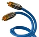Міжблочний кабель аналоговий інтерконект 2xRCA-2xRCA Melodika Sky Blue SB2-R10 Cable 1m - зображення 2