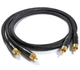 Міжблочний кабель аналоговий інтерконект 2xRCA-2xRCA Melodika MD2R-D15 Purple Cable 1.5m - зображення 1