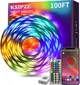 Світлодіодна стрічка KSIPZE ST51_K2430 30М RGB (синхронізація музики, зміна кольору, інтелектуальне керуванням) - зображення 1