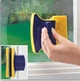 Магнитная щетка для мытья окон с двух сторон Glass Wiper Window Wizard, щетка для окон, мытье окон - изображение 1