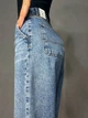 Джинсы женские It’s Basic 2952-4 skater baggy бананы с косыми карманами 36 светло-синие - изображение 3