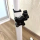 Приставной компьютерный стол 60×40 см на колесах с регулировкой высоты, столик для кровати и дивана с телескопической стойкой и металлическим каркасом, с отдельной регулировкой рабочих зон столешницы, PCST-026-White - изображение 8