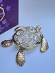 Фигурка с камнями Swarovski Морская черепаха 10 см 160645 - изображение 2