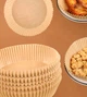 Пергаментна форма для аерогрилю та духовки, вкладиші Air Fryer Paper Liners для випікання 23х4.5см, кругла, 100шт. - изображение 7