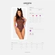Эротический костюм леопарда Obsessive Leocatia teddy S/M, боди, обруч с ушками - изображение 7