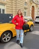 Куртка с капюшоном весна осень большого размера 68-70 Красный - изображение 1